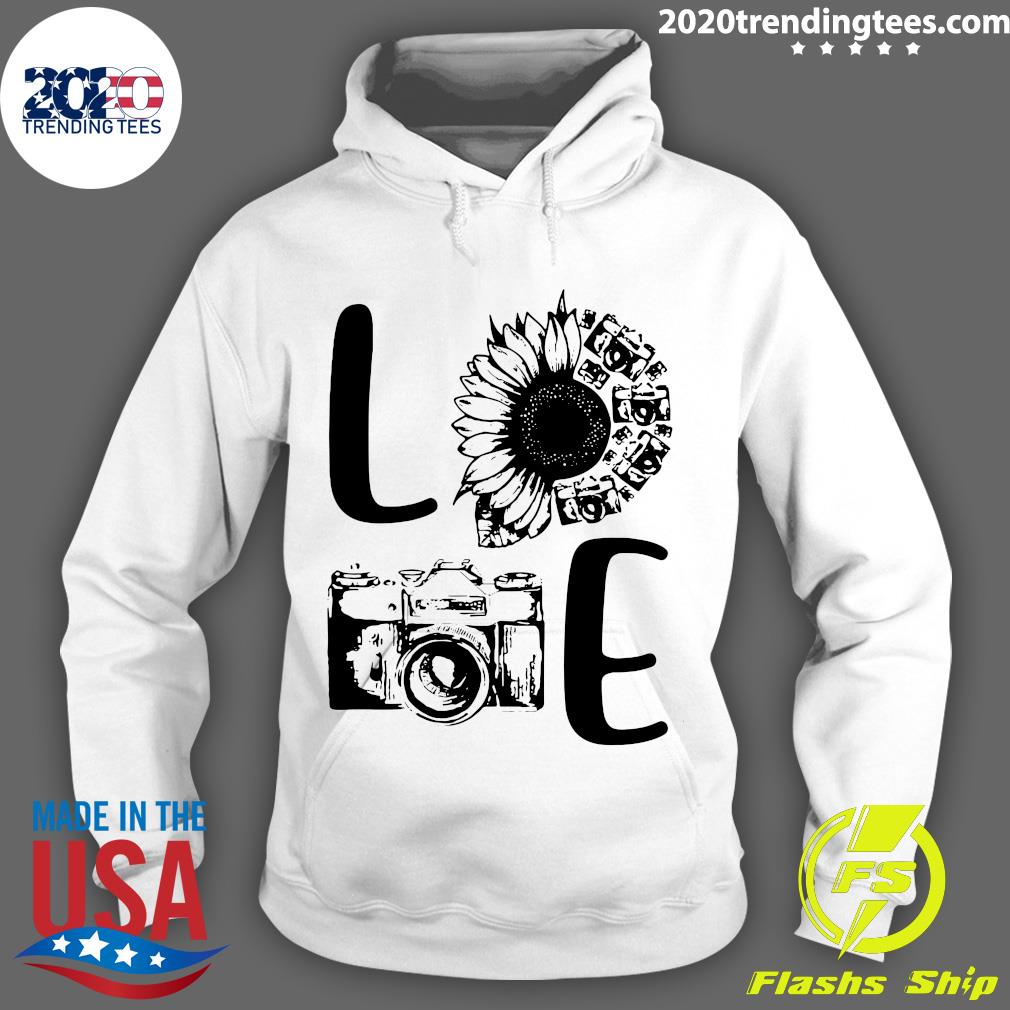 Love Camera Sunflower - Adult & Kids T-Shirts, Sweatshirts & Hoodies apparel design preview 2