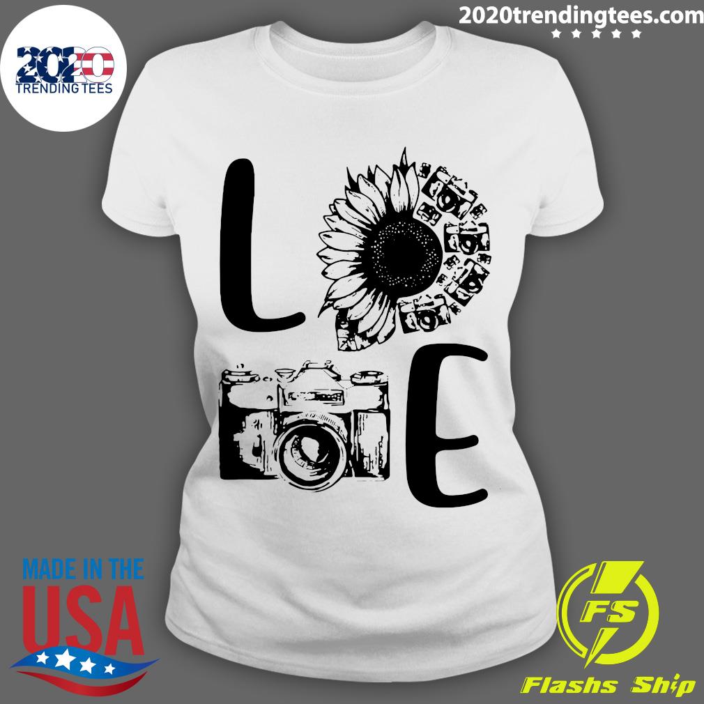 Love Camera Sunflower - Adult & Kids T-Shirts, Sweatshirts & Hoodies apparel design preview 3