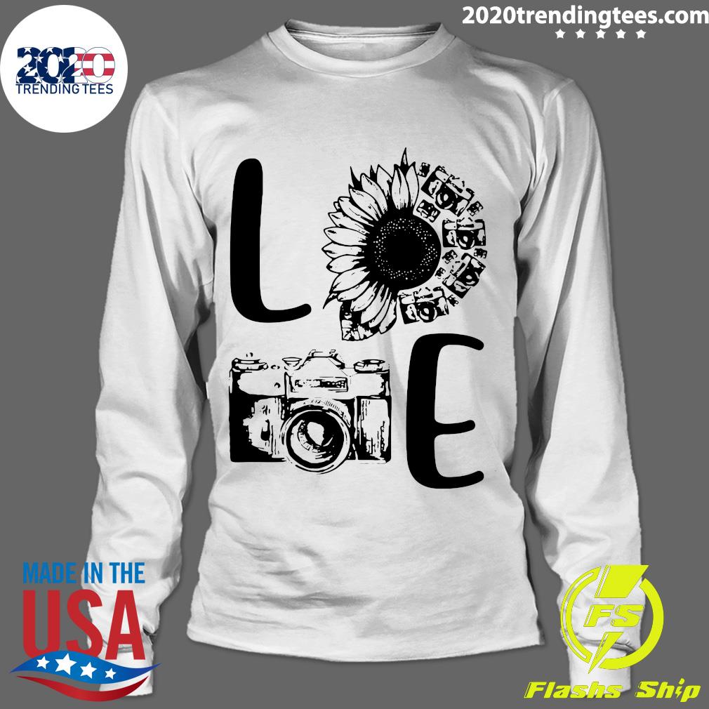Love Camera Sunflower - Adult & Kids T-Shirts, Sweatshirts & Hoodies apparel design preview 4