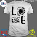 Love Camera Sunflower - Adult & Kids T-Shirts, Sweatshirts & Hoodies apparel design preview 1