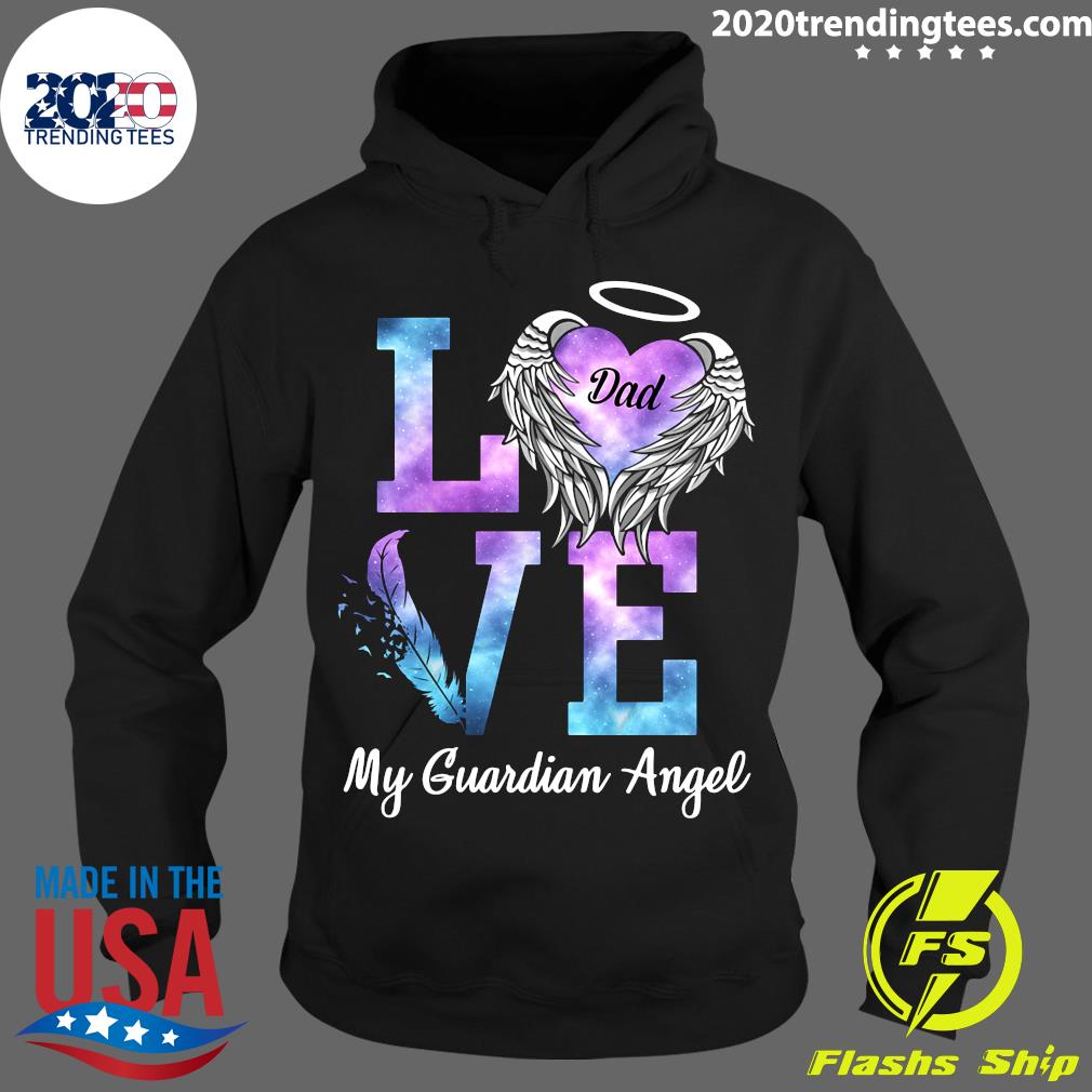 Love Dad My Guardian Angel - Adult & Kids T-Shirts, Sweatshirts & Hoodies apparel design preview 2