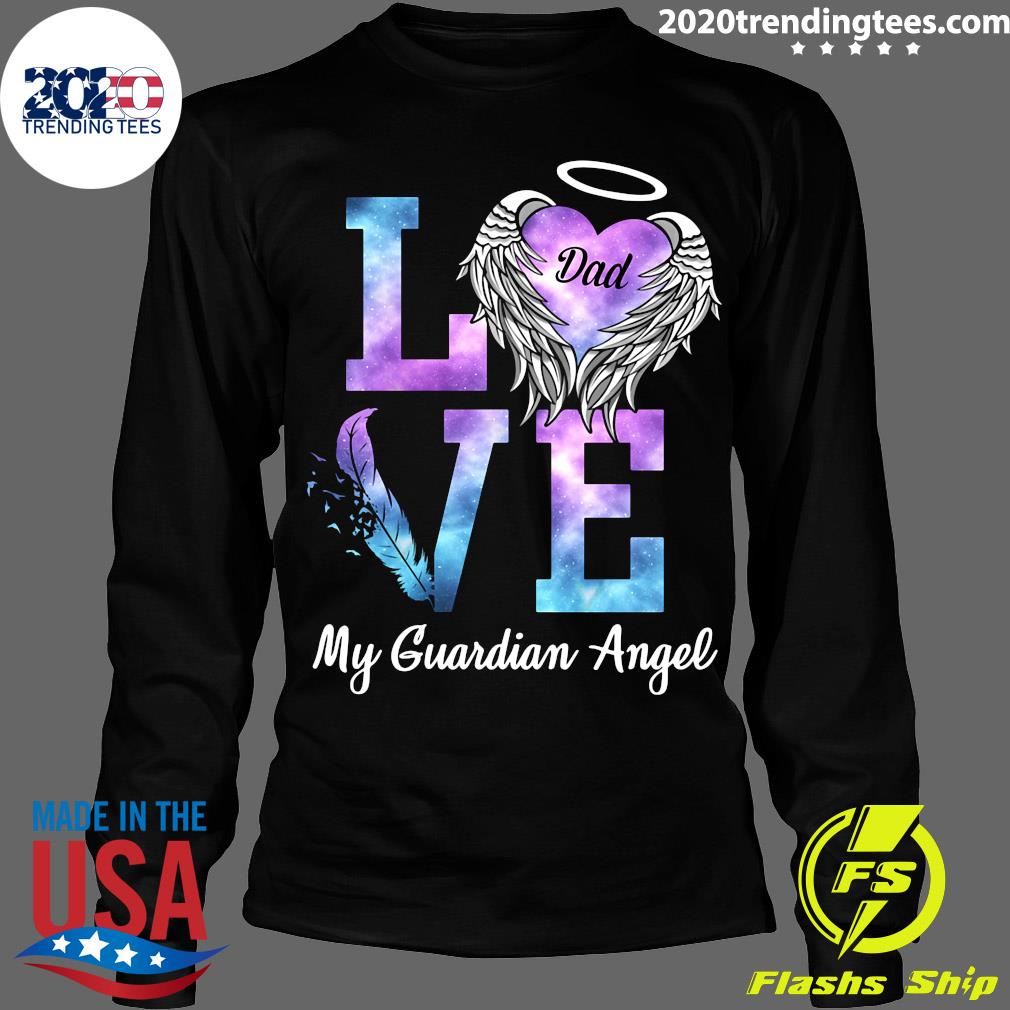 Love Dad My Guardian Angel - Adult & Kids T-Shirts, Sweatshirts & Hoodies apparel design preview 4