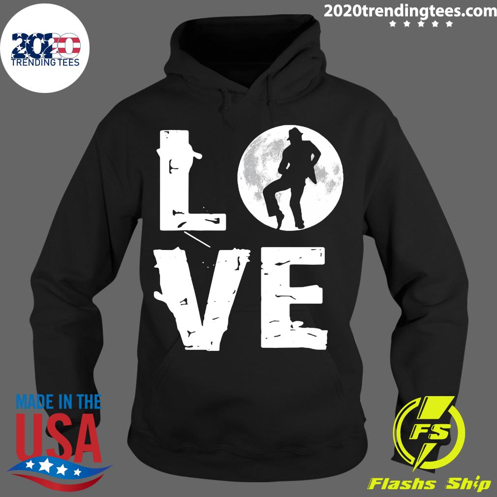 Love Moonwalk Pop Dancer Dance Moon Silhouette - Adult & Kids T-Shirts, Sweatshirts & Hoodies apparel design preview 2