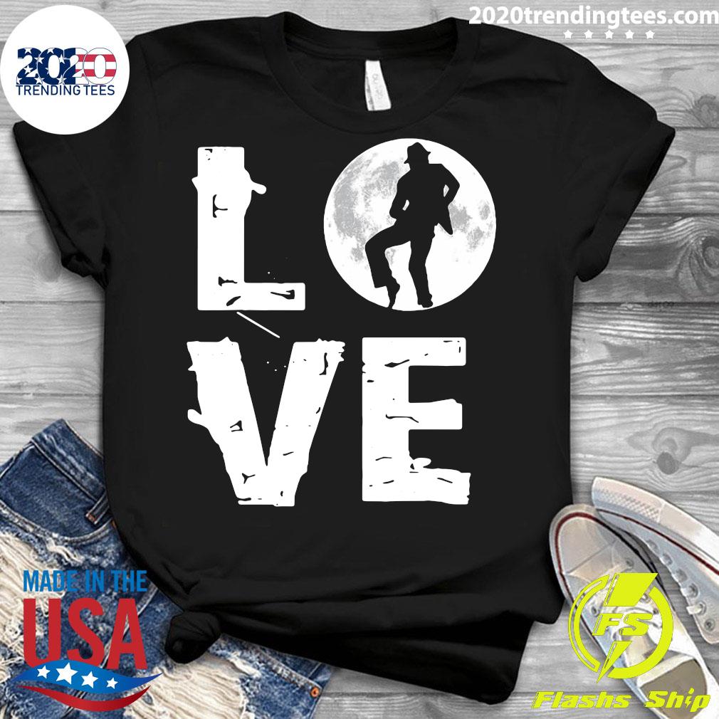 Love Moonwalk Pop Dancer Dance Moon Silhouette - Adult & Kids T-Shirts, Sweatshirts & Hoodies apparel design preview 3