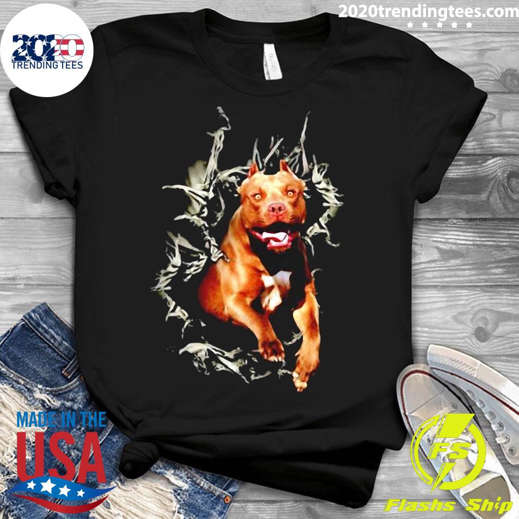 Love Pitbull Tear Art - Adult & Kids T-Shirts, Sweatshirts & Hoodies apparel design preview 3