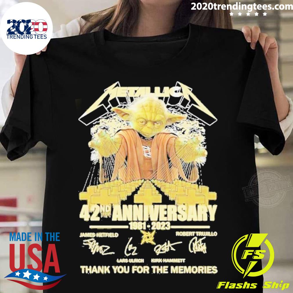 Official metallica Master Yoda 42nd Anniversary 1981 - Adult & Kids T-Shirts, Sweatshirts & Hoodies apparel design preview 1