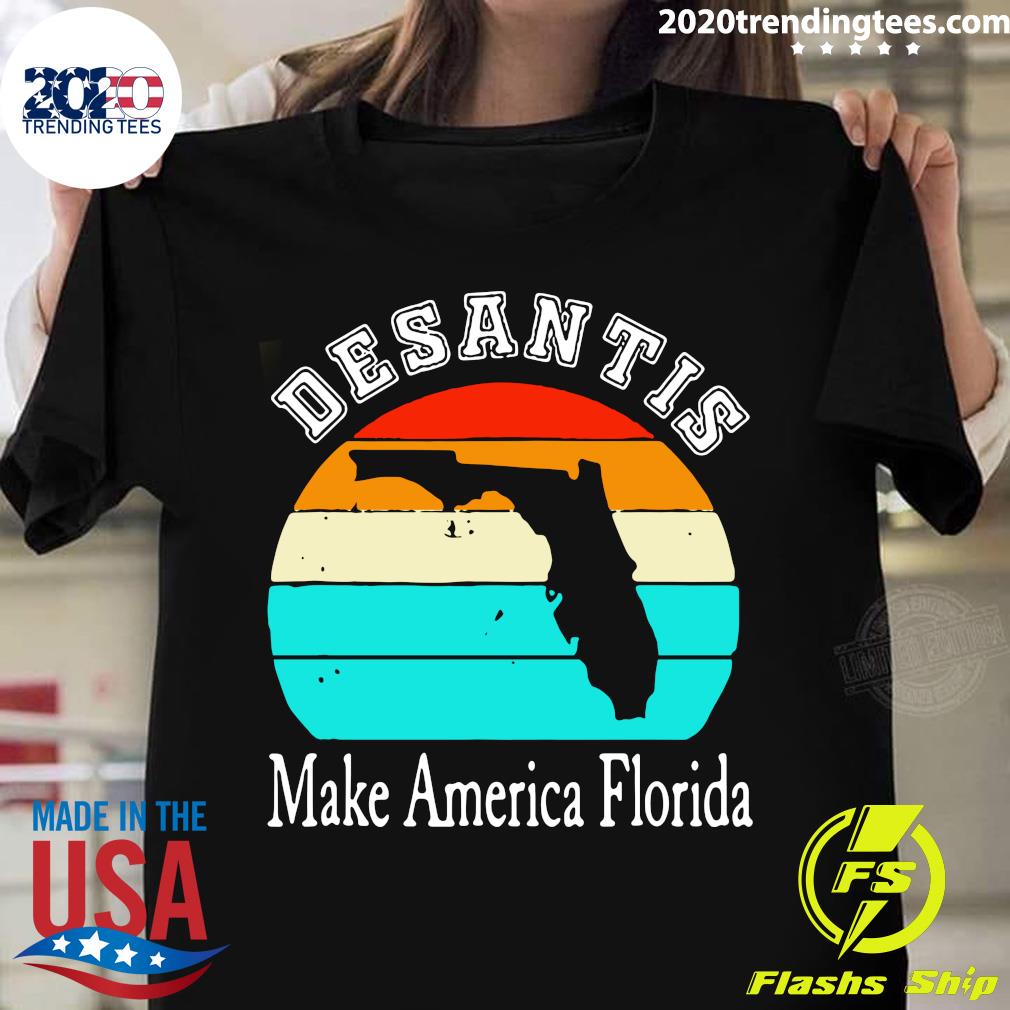 Make America Florida Desantis 2024 Vintage - Adult & Kids T-Shirts, Sweatshirts & Hoodies apparel design preview 1