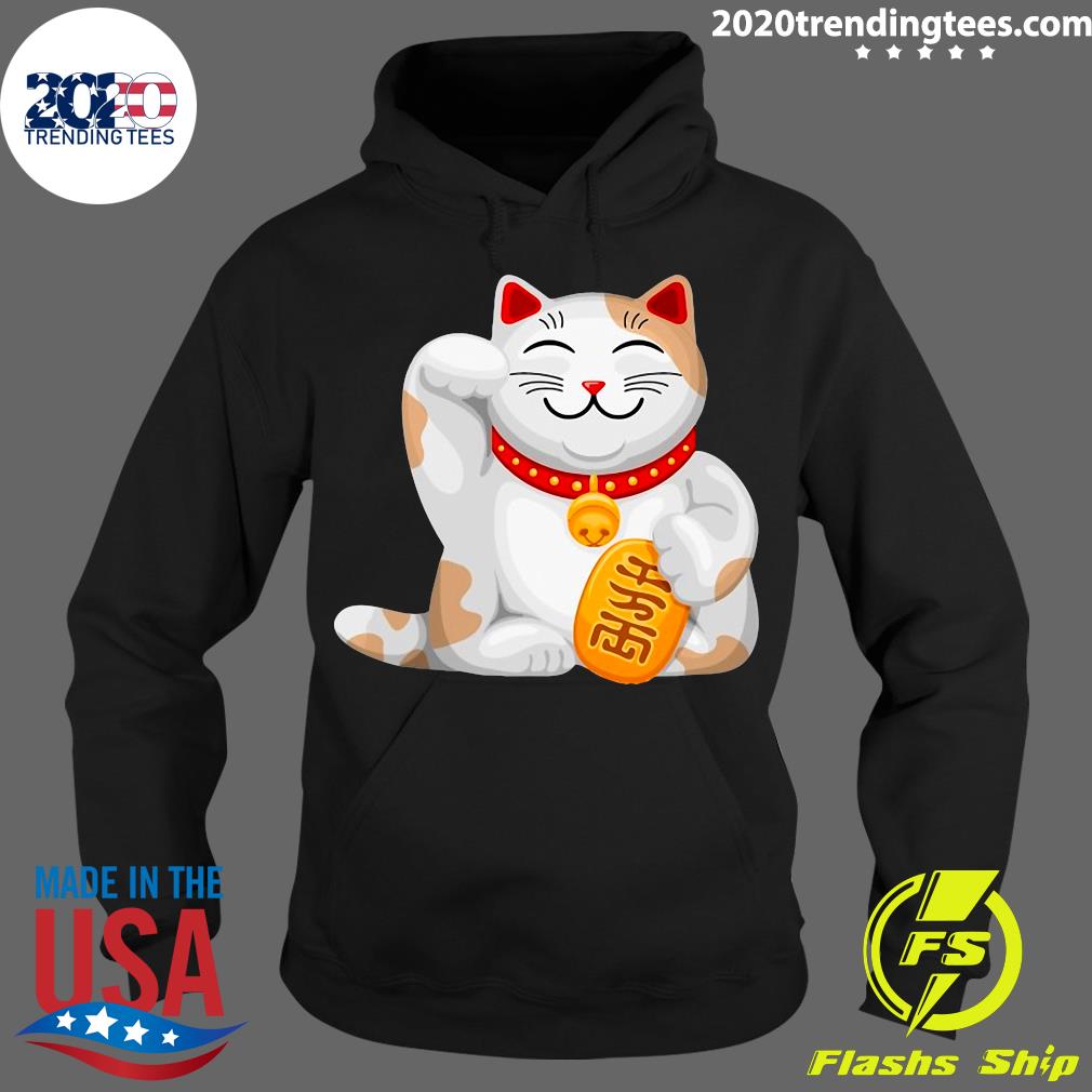 Maneki-Neko Lucky Cat Japanese Good Luck Charm Japan - Adult & Kids T-Shirts, Sweatshirts & Hoodies apparel design preview 2