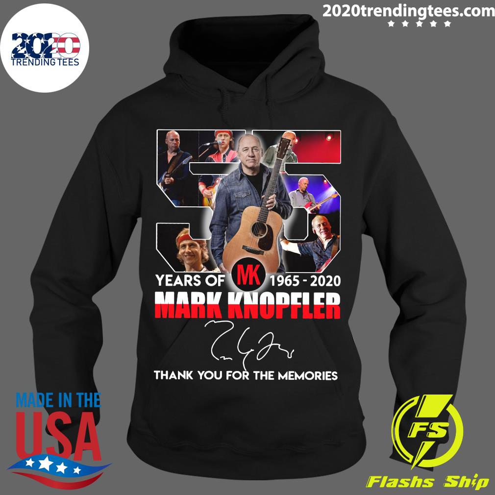 Mark Knopfler Years Of MK 1965 2020 Thank You For The - Adult & Kids T-Shirts, Sweatshirts & Hoodies apparel design preview 2