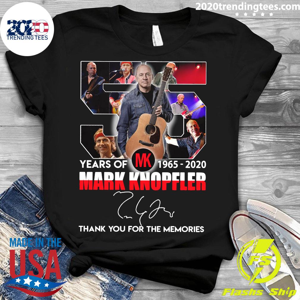 Mark Knopfler Years Of MK 1965 2020 Thank You For The - Adult & Kids T-Shirts, Sweatshirts & Hoodies apparel design preview 3
