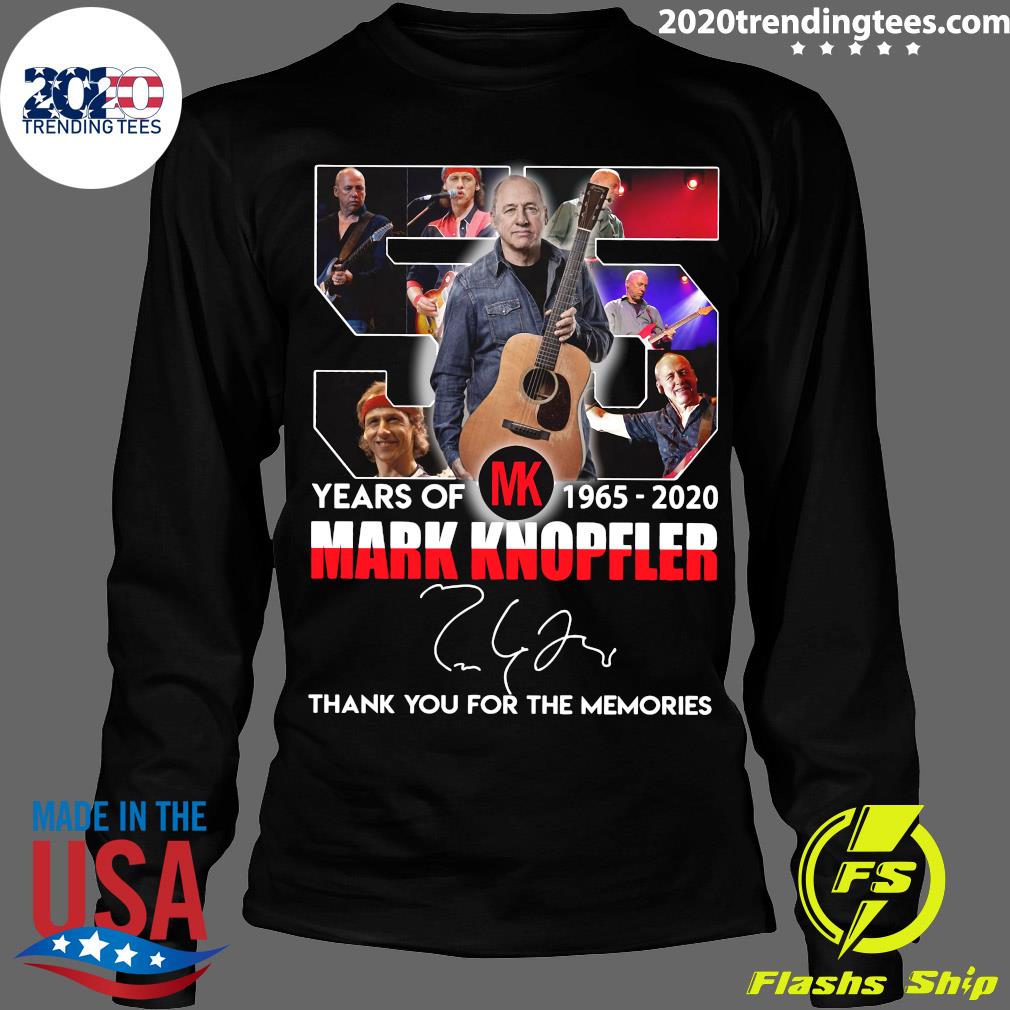 Mark Knopfler Years Of MK 1965 2020 Thank You For The - Adult & Kids T-Shirts, Sweatshirts & Hoodies apparel design preview 4