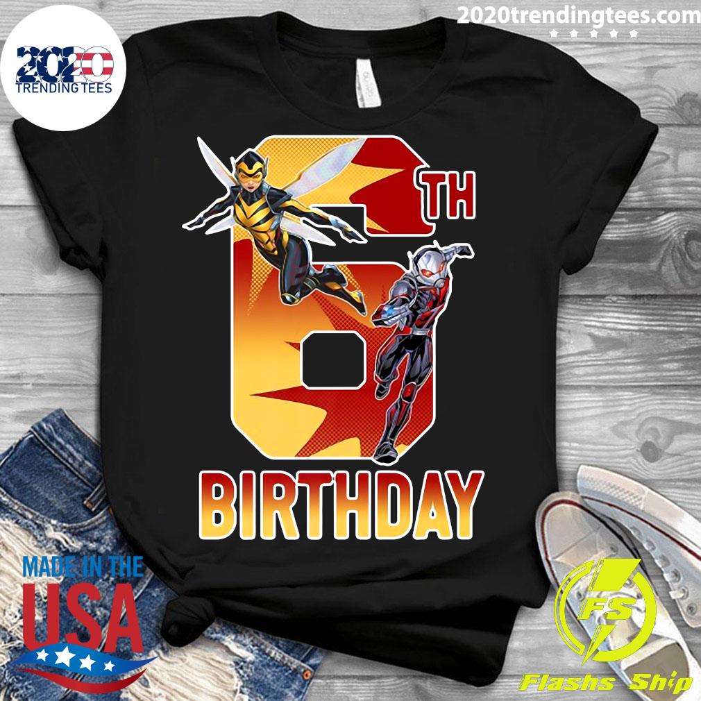 Marvel Ant-Man And Wasp 6Th Birthday - Adult & Kids T-Shirts, Sweatshirts & Hoodies apparel design preview 3