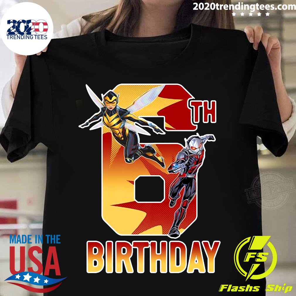 Marvel Ant-Man And Wasp 6Th Birthday - Adult & Kids T-Shirts, Sweatshirts & Hoodies apparel design preview 1