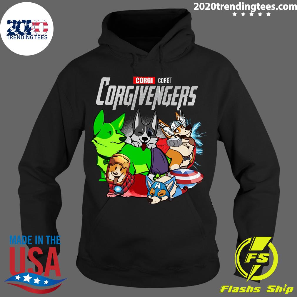 Marvel Corgi Corgivengers - Adult & Kids T-Shirts, Sweatshirts & Hoodies apparel design preview 2