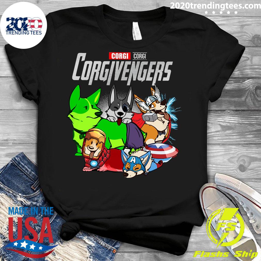 Marvel Corgi Corgivengers - Adult & Kids T-Shirts, Sweatshirts & Hoodies apparel design preview 3