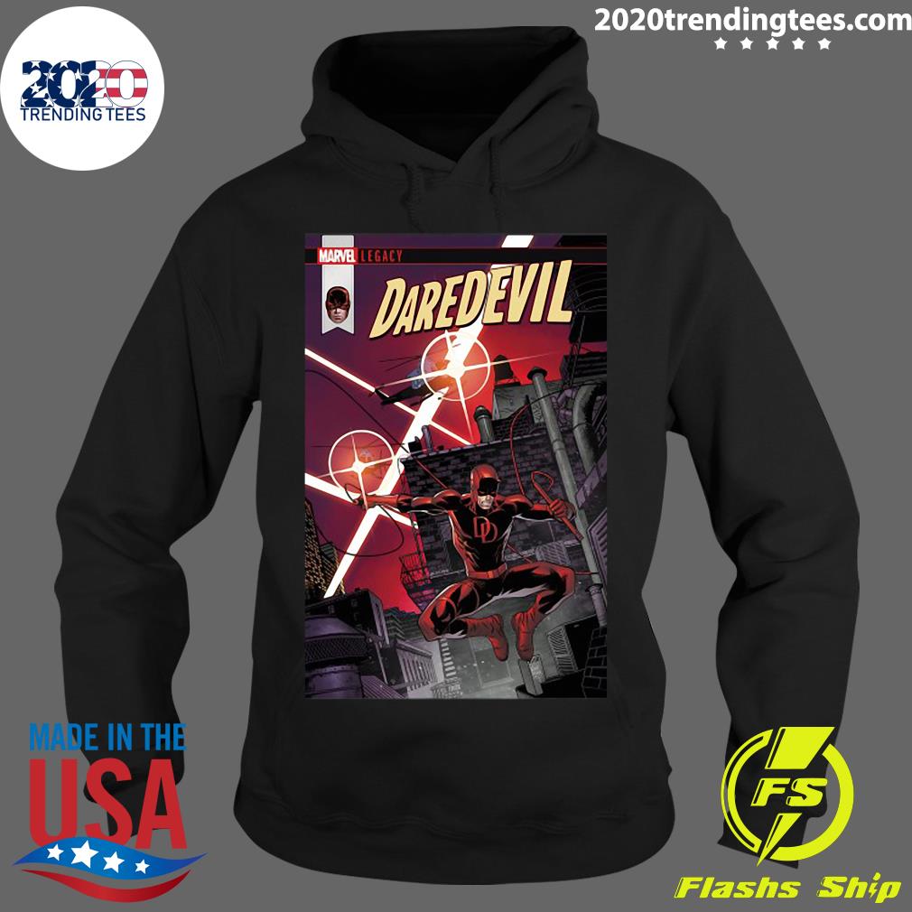 Marvel Daredevil Copter Leap Comic Cover Graphic - Adult & Kids T-Shirts, Sweatshirts & Hoodies apparel design preview 2