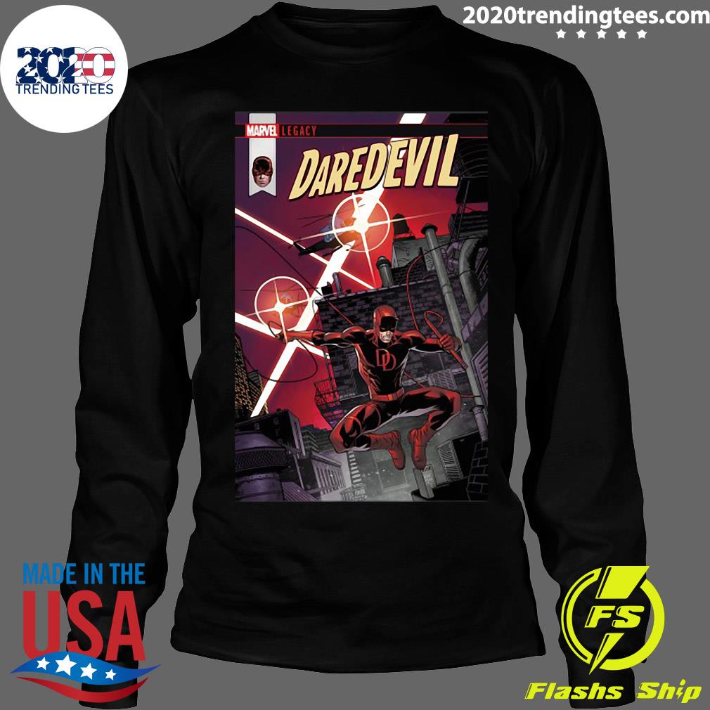 Marvel Daredevil Copter Leap Comic Cover Graphic - Adult & Kids T-Shirts, Sweatshirts & Hoodies apparel design preview 4