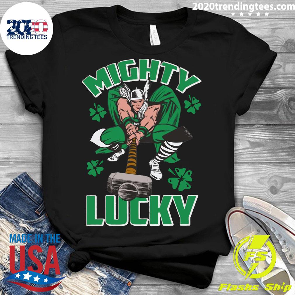 Marvel Thor Mighty Lucky St Patrick's - Adult & Kids T-Shirts, Sweatshirts & Hoodies apparel design preview 3