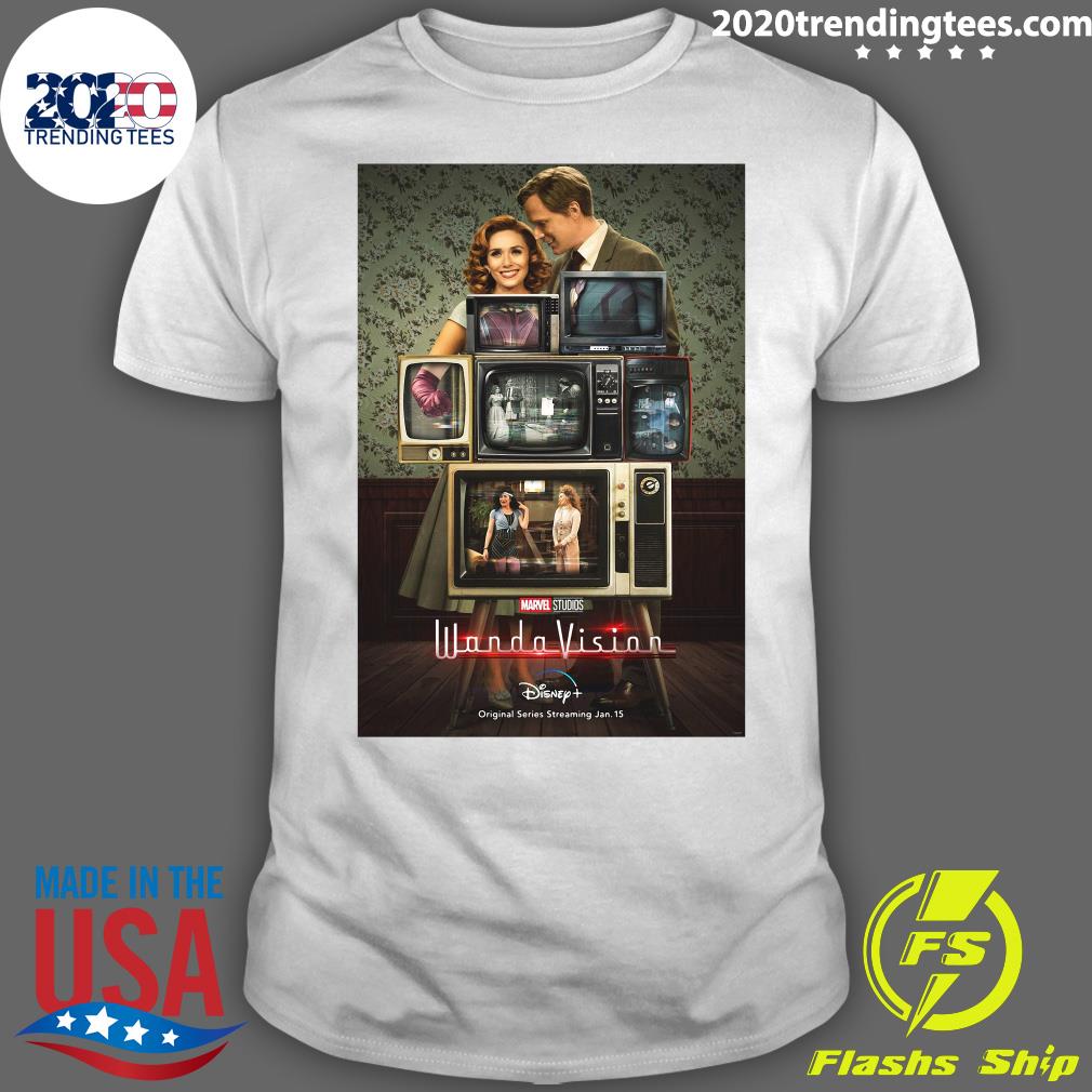 Marvel Wandavision Through The Years Poster - Adult & Kids T-Shirts, Sweatshirts & Hoodies apparel design preview 1