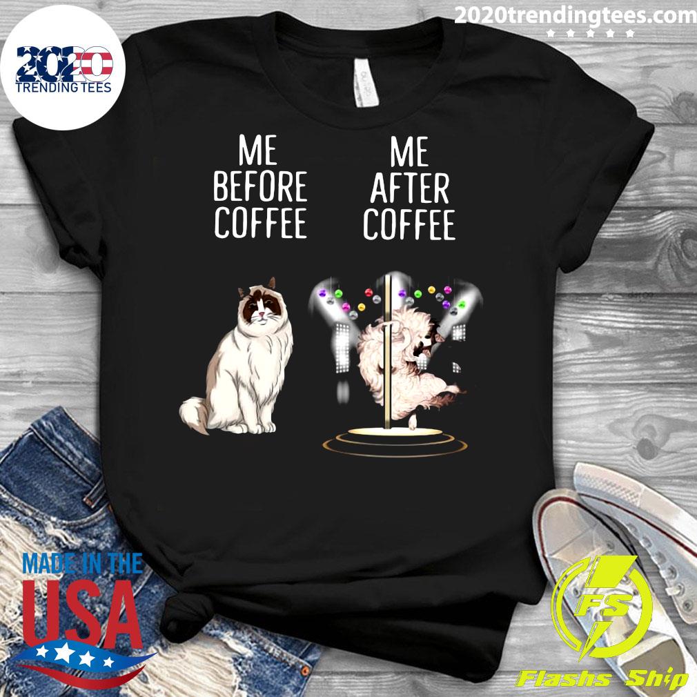 Me Before Coffee After - Adult & Kids T-Shirts, Sweatshirts & Hoodies apparel design preview 3