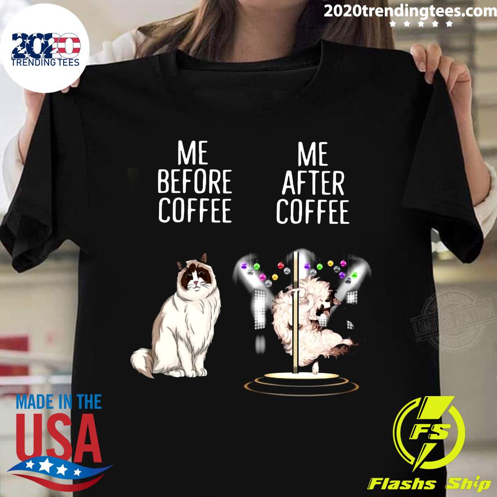 Me Before Coffee After - Adult & Kids T-Shirts, Sweatshirts & Hoodies apparel design preview 1