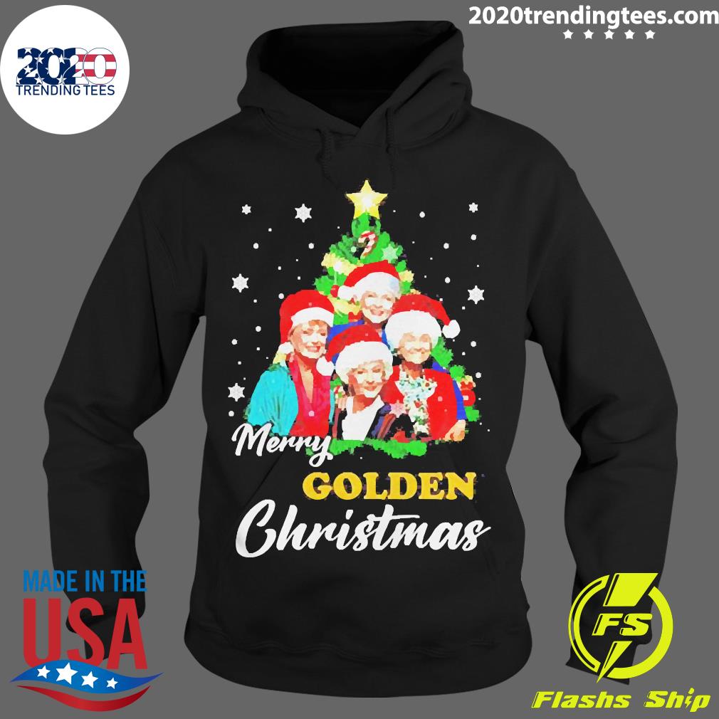 Merry Golden Christmas - Adult & Kids T-Shirts, Sweatshirts & Hoodies apparel design preview 2
