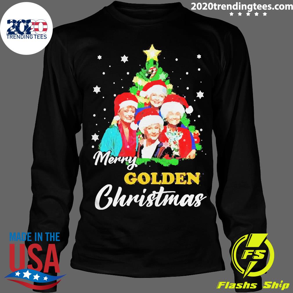 Merry Golden Christmas - Adult & Kids T-Shirts, Sweatshirts & Hoodies apparel design preview 4
