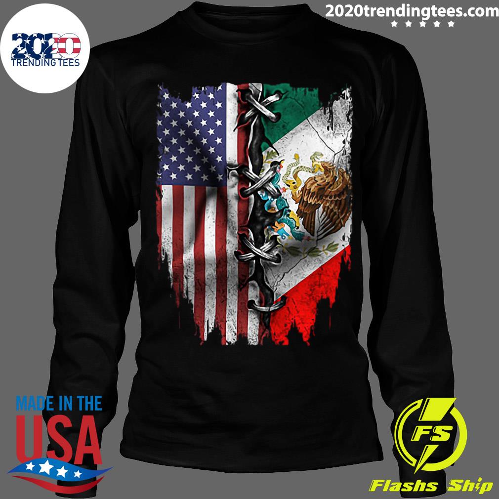 Mexican And American Flag - Adult & Kids T-Shirts, Sweatshirts & Hoodies apparel design preview 4