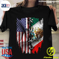 Mexican And American Flag - Adult & Kids T-Shirts, Sweatshirts & Hoodies apparel design preview 1