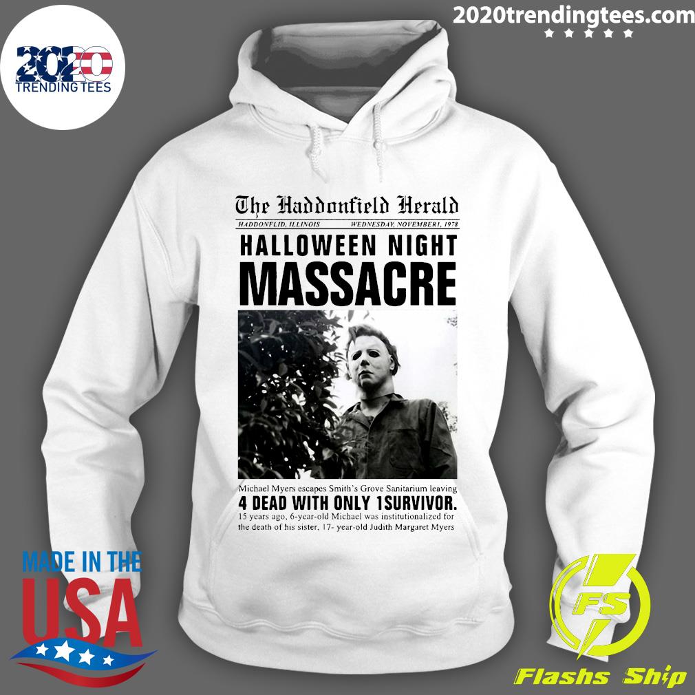 Michael Myers Headline Halloween Night Massacre - Adult & Kids T-Shirts, Sweatshirts & Hoodies apparel design preview 2