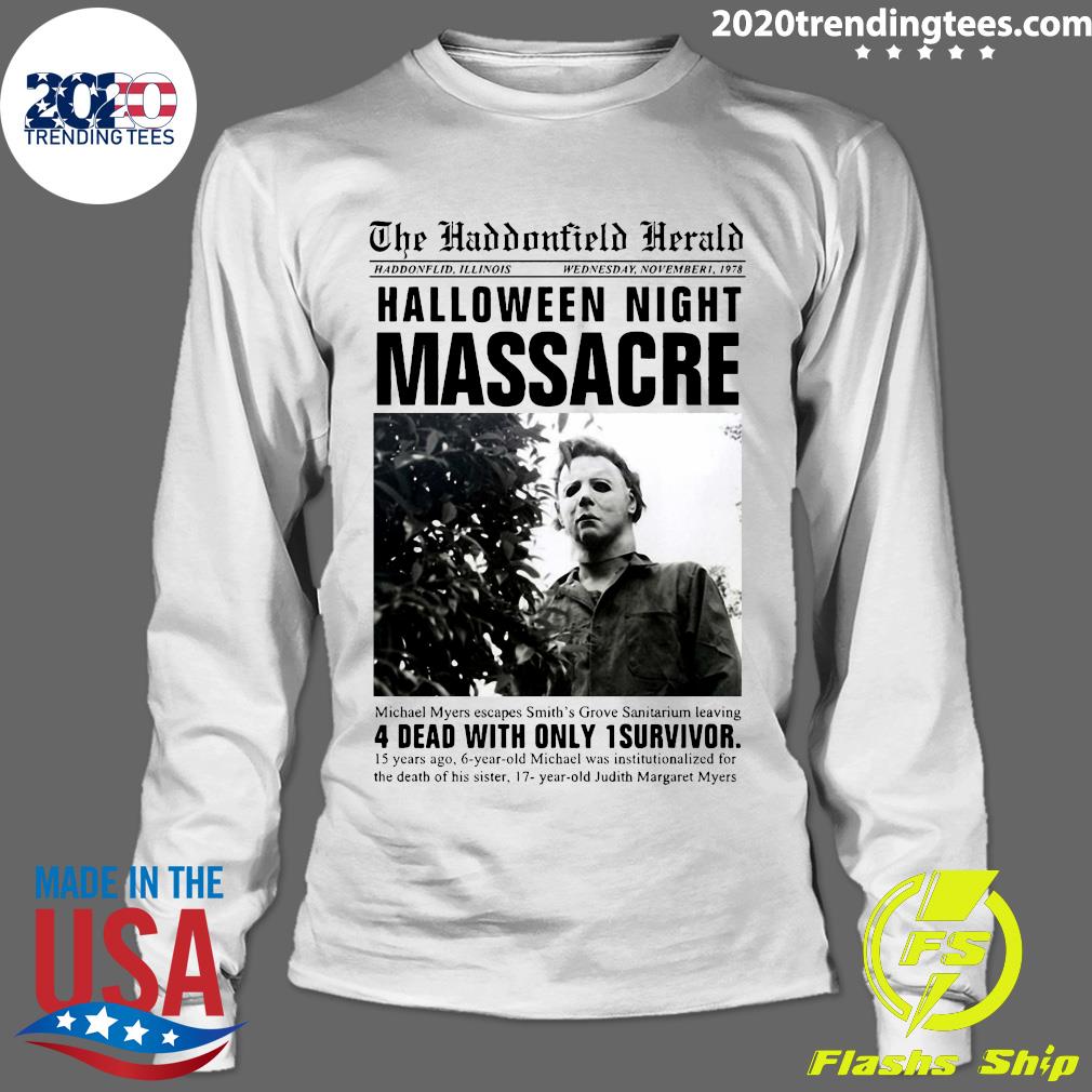 Michael Myers Headline Halloween Night Massacre - Adult & Kids T-Shirts, Sweatshirts & Hoodies apparel design preview 4
