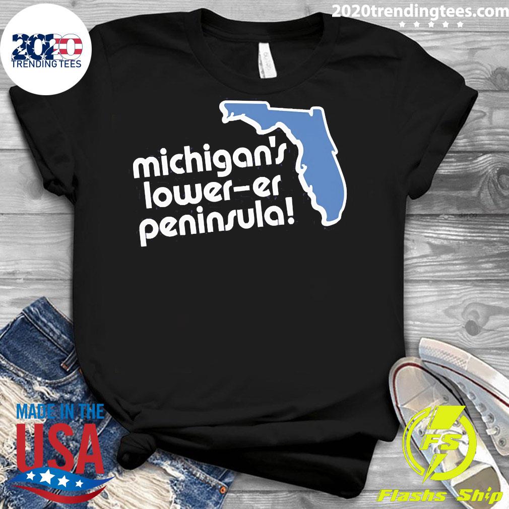 Michigan's Lower-Er Peninsula - Adult & Kids T-Shirts, Sweatshirts & Hoodies apparel design preview 3