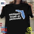 Michigan's Lower-Er Peninsula - Adult & Kids T-Shirts, Sweatshirts & Hoodies apparel design preview 1