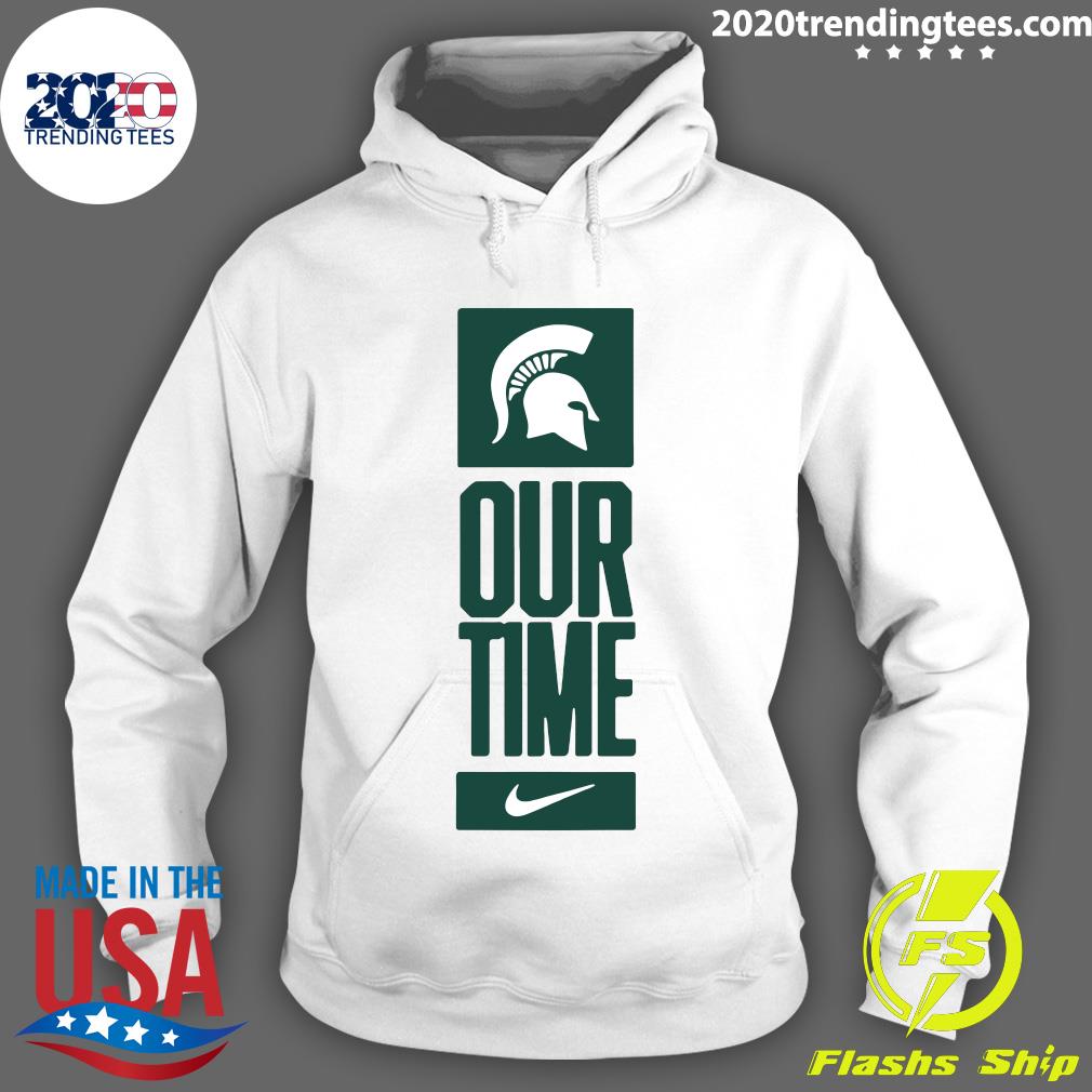 Michigan State Spartans Our Time - Adult & Kids T-Shirts, Sweatshirts & Hoodies apparel design preview 2