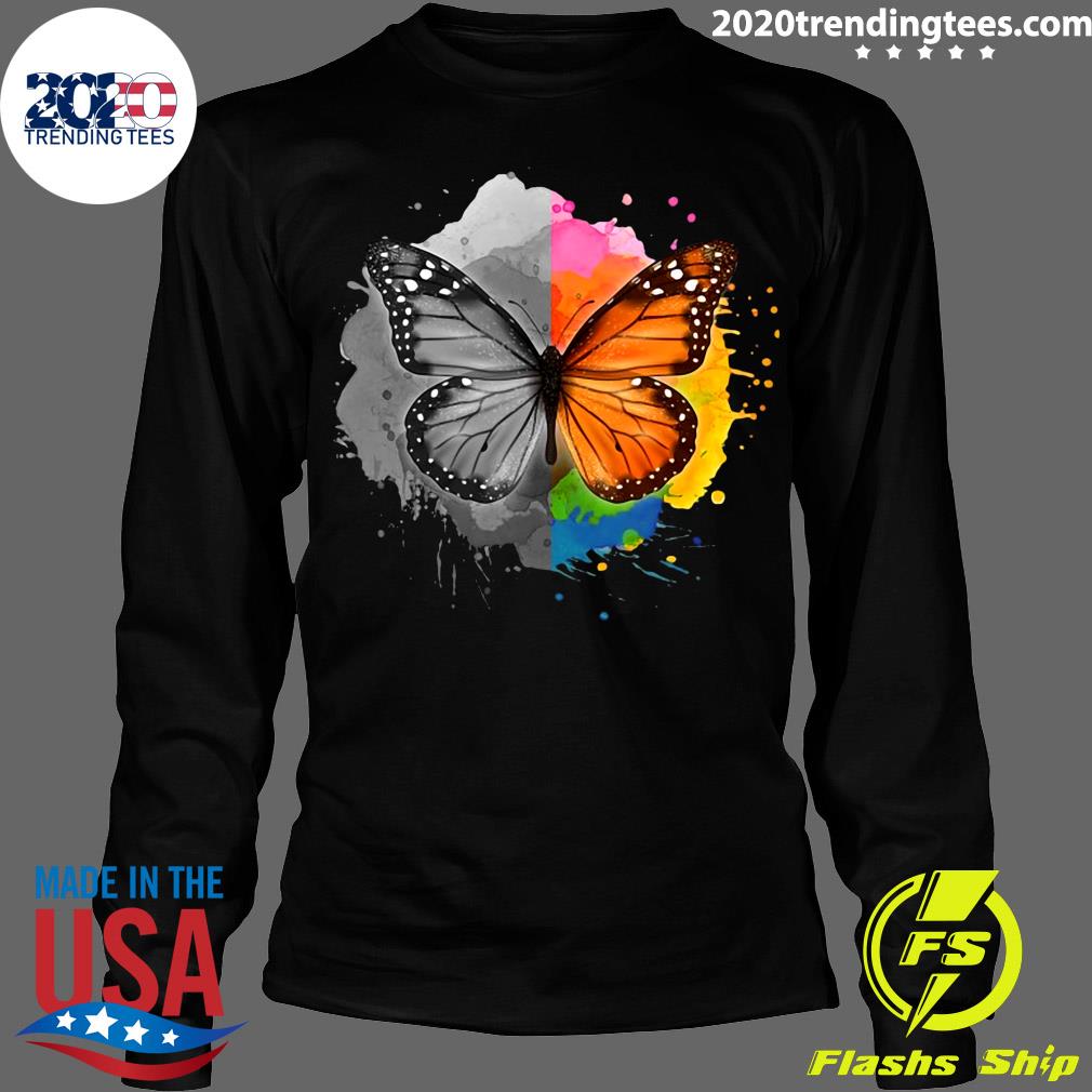 Milkweed Monarch Butterfly Bipolar Disorder Support - Adult & Kids T-Shirts, Sweatshirts & Hoodies apparel design preview 4