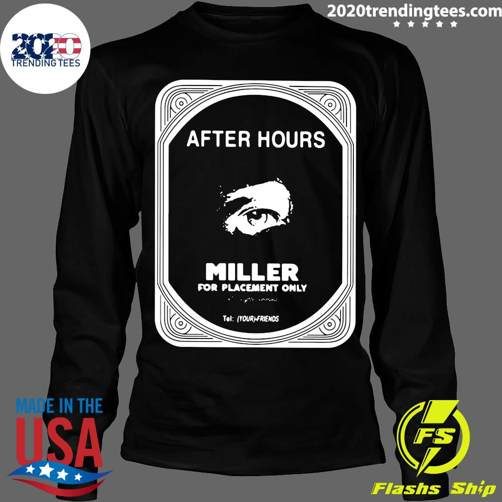 Miller Fpo After Hours For Placement Only - Adult & Kids T-Shirts, Sweatshirts & Hoodies apparel design preview 4