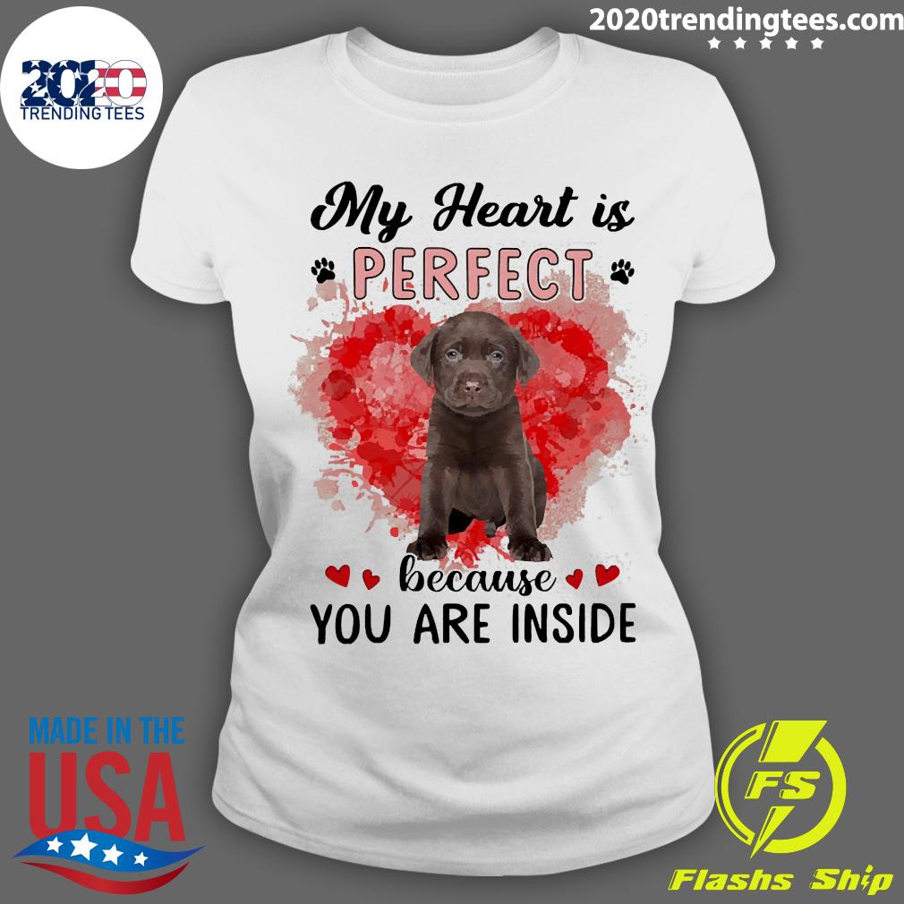 My Heart Is Perfect Because You Are Inside Chocolate - Adult & Kids T-Shirts, Sweatshirts & Hoodies apparel design preview 3