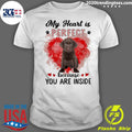 My Heart Is Perfect Because You Are Inside Chocolate - Adult & Kids T-Shirts, Sweatshirts & Hoodies apparel design preview 1