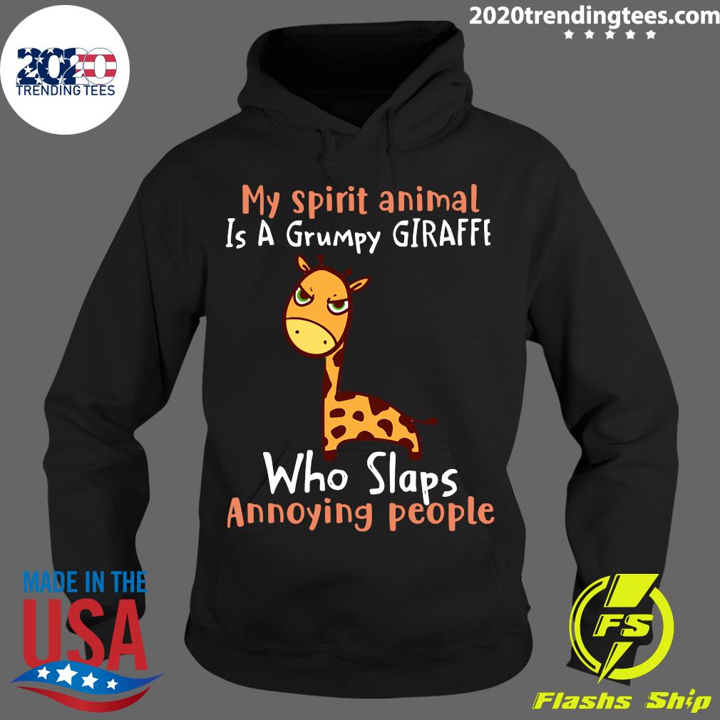My Spirit Animal Is A Grumpy Giraffe Who Slaps - Adult & Kids T-Shirts, Sweatshirts & Hoodies apparel design preview 2