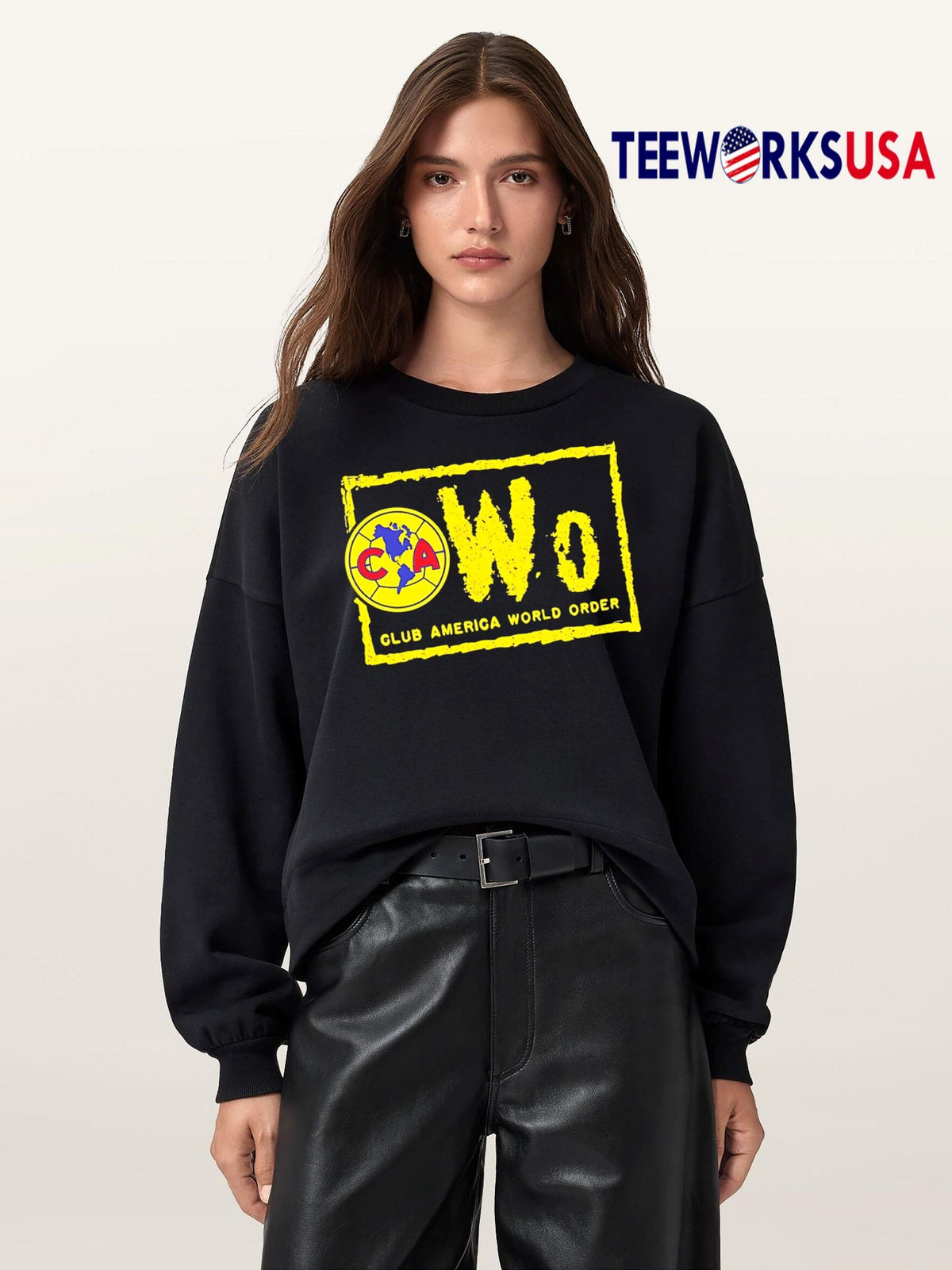 NWo Club America World Order - Adult & Kids T-Shirts, Sweatshirts & Hoodies apparel design preview 5