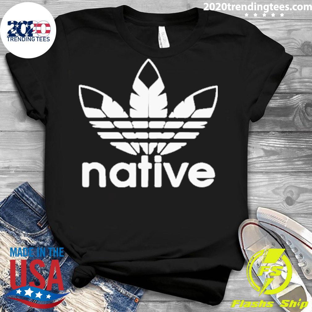 Native American Adidas Feather Logo - Adult & Kids T-Shirts, Sweatshirts & Hoodies apparel design preview 3