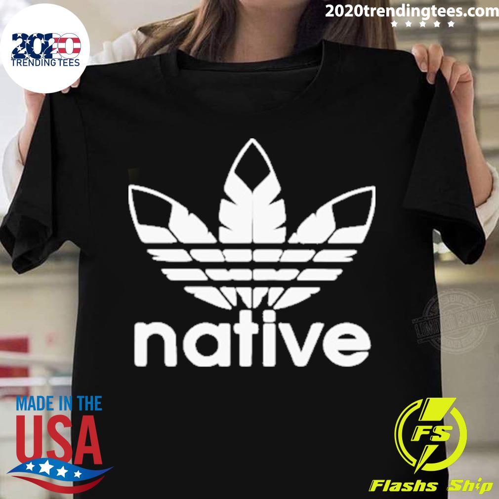 Native American Adidas Feather Logo - Adult & Kids T-Shirts, Sweatshirts & Hoodies apparel design preview 1