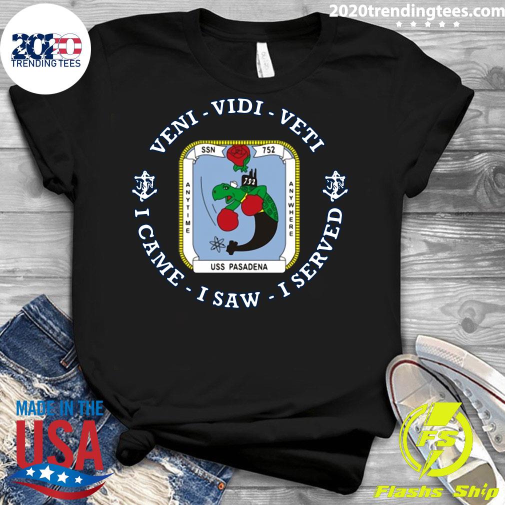 Navy Submarine Uss Pasadena Ssn-752 Patch Image - Adult & Kids T-Shirts, Sweatshirts & Hoodies apparel design preview 3
