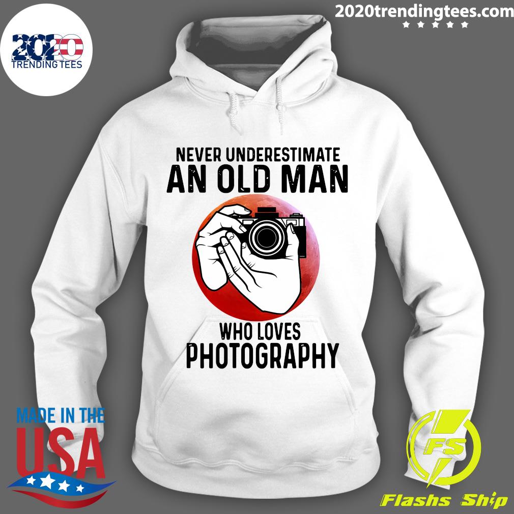 Never Underestimate An Old Man Who Loves Photography - Adult & Kids T-Shirts, Sweatshirts & Hoodies apparel design preview 2