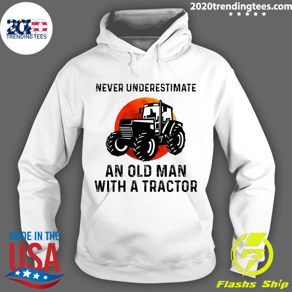 Never Underestimate An Old Man With A Tractor - Adult & Kids T-Shirts, Sweatshirts & Hoodies apparel design preview 2