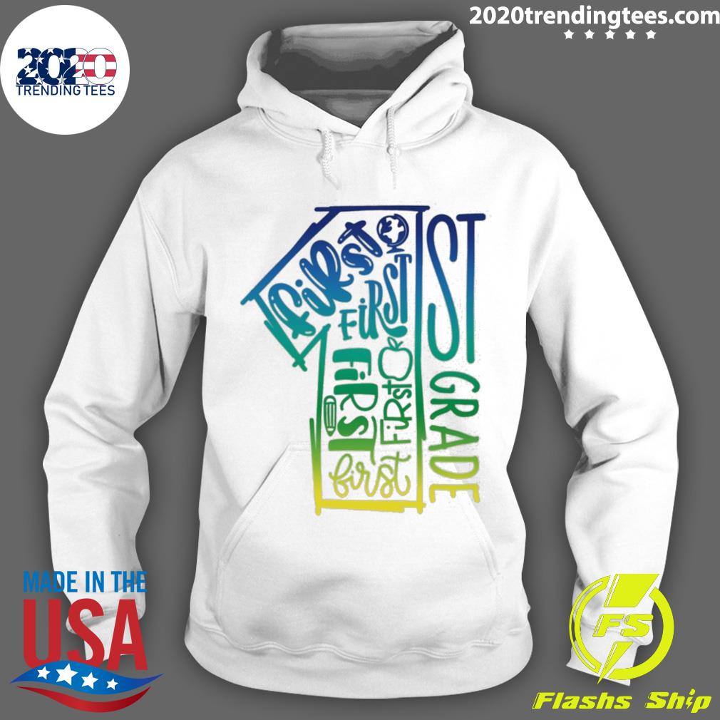 Nice 1st Grade Typography - Adult & Kids T-Shirts, Sweatshirts & Hoodies apparel design preview 2