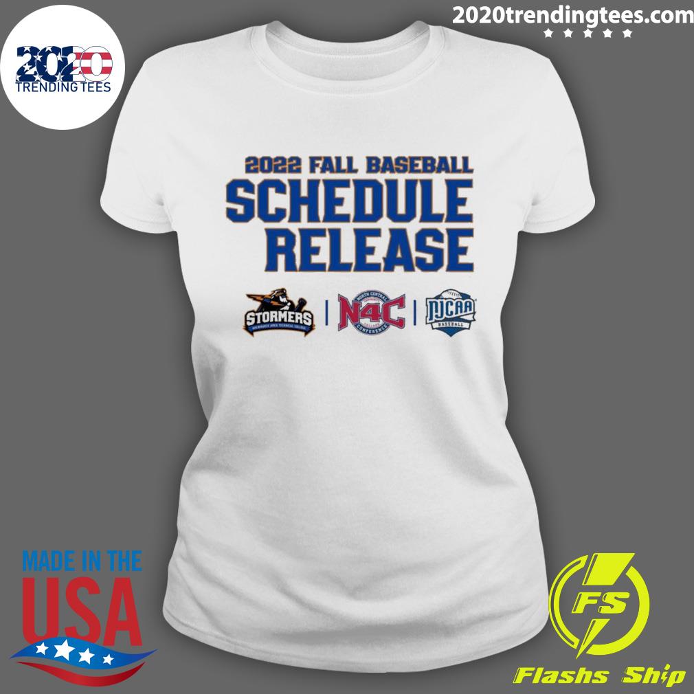 Nice 2022 Fall Baseball Schedule Release Stormers N4C - Adult & Kids T-Shirts, Sweatshirts & Hoodies apparel design preview 3