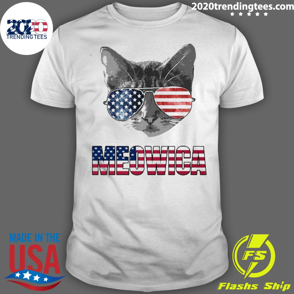 Nice 4Th Of July Patriotic Gift For Cat Lovers - Adult & Kids T-Shirts, Sweatshirts & Hoodies apparel design preview 1
