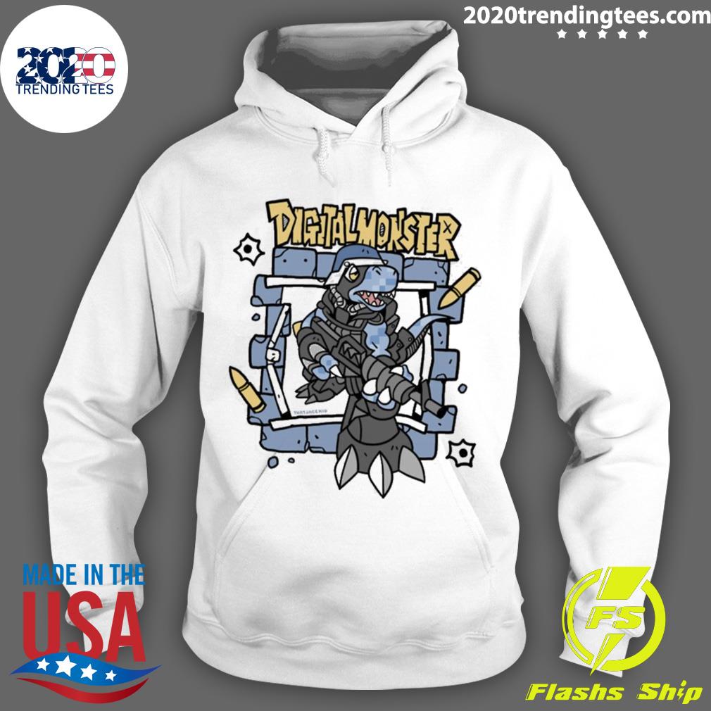 Nice army Dino Digimon - Adult & Kids T-Shirts, Sweatshirts & Hoodies apparel design preview 2