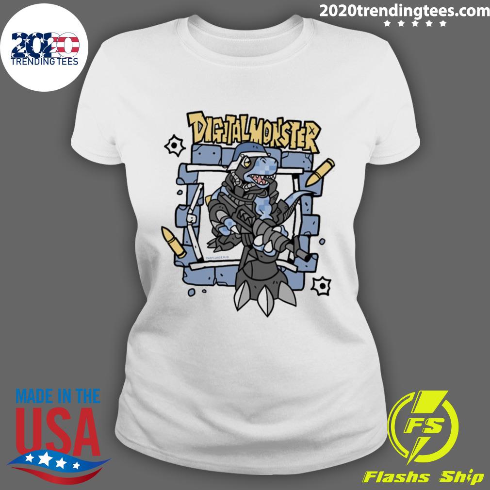 Nice army Dino Digimon - Adult & Kids T-Shirts, Sweatshirts & Hoodies apparel design preview 3